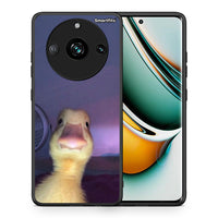Thumbnail for Θήκη Realme 11 Pro+ Meme Duck από τη Smartfits με σχέδιο στο πίσω μέρος και μαύρο περίβλημα | Realme 11 Pro+ Meme Duck case with colorful back and black bezels