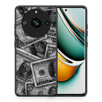 Thumbnail for Θήκη Realme 11 Pro+ Money Dollars από τη Smartfits με σχέδιο στο πίσω μέρος και μαύρο περίβλημα | Realme 11 Pro+ Money Dollars case with colorful back and black bezels