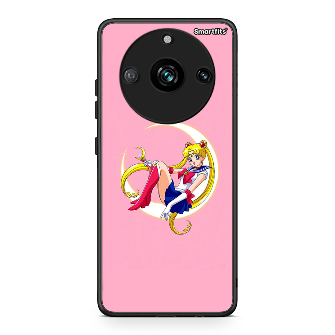 Realme 11 Pro Moon Girl θήκη από τη Smartfits με σχέδιο στο πίσω μέρος και μαύρο περίβλημα | Smartphone case with colorful back and black bezels by Smartfits