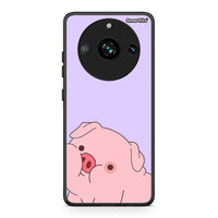Thumbnail for Realme 11 Pro Pig Love 2 Θήκη Αγίου Βαλεντίνου από τη Smartfits με σχέδιο στο πίσω μέρος και μαύρο περίβλημα | Smartphone case with colorful back and black bezels by Smartfits