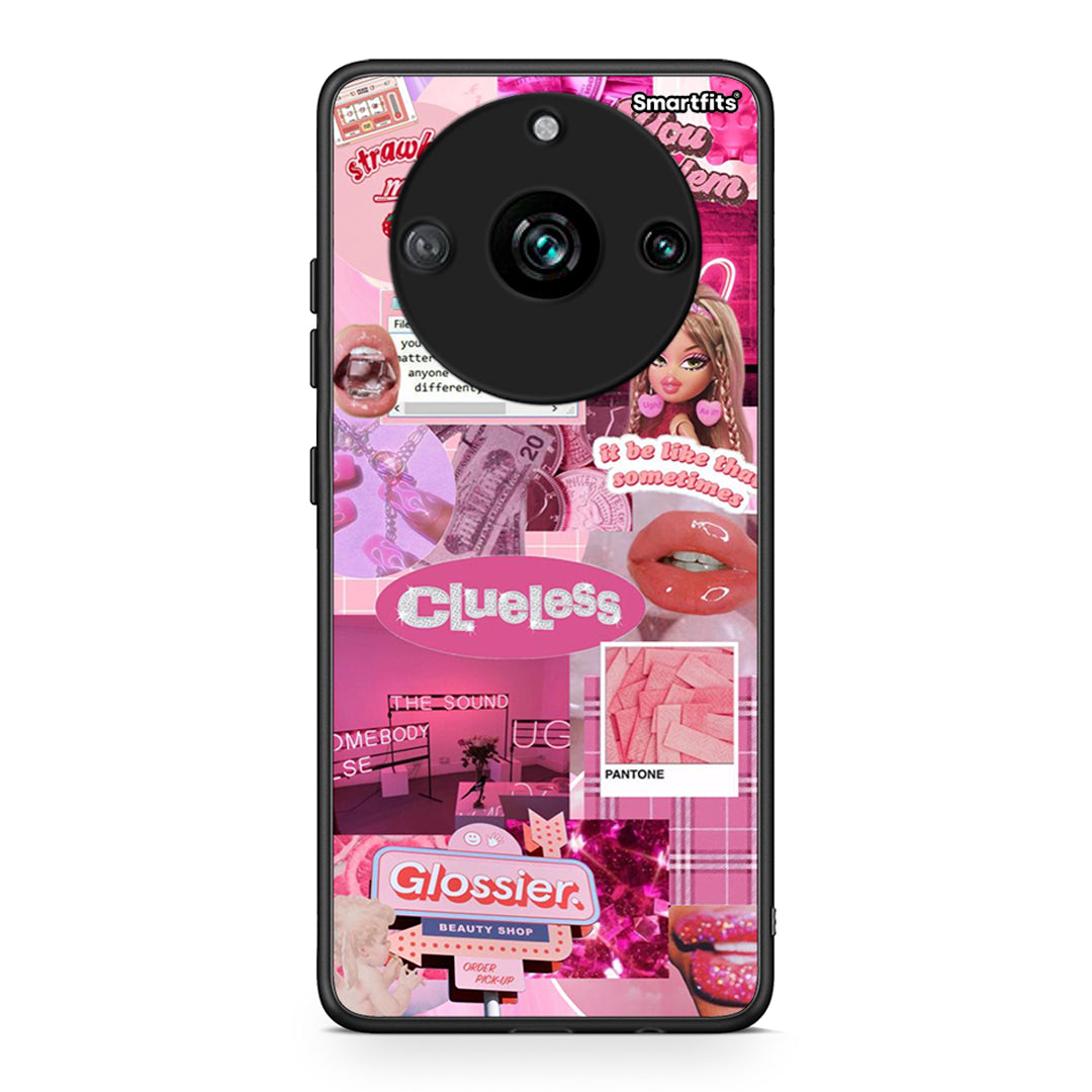 Realme 11 Pro Pink Love Θήκη Αγίου Βαλεντίνου από τη Smartfits με σχέδιο στο πίσω μέρος και μαύρο περίβλημα | Smartphone case with colorful back and black bezels by Smartfits