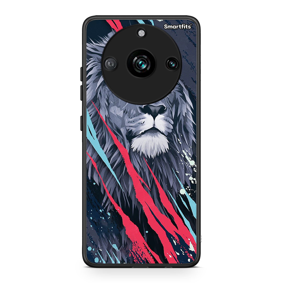 4 - Realme 11 Pro Lion Designer PopArt case, cover, bumper