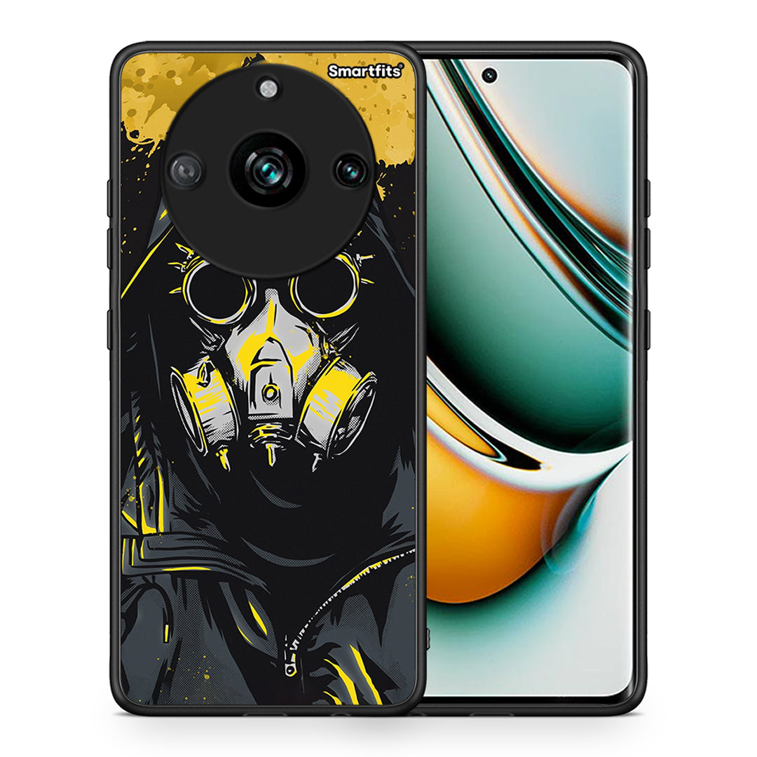 Θήκη Realme 11 Pro Mask PopArt από τη Smartfits με σχέδιο στο πίσω μέρος και μαύρο περίβλημα | Realme 11 Pro Mask PopArt case with colorful back and black bezels