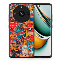 Thumbnail for Θήκη Realme 11 Pro PopArt OMG από τη Smartfits με σχέδιο στο πίσω μέρος και μαύρο περίβλημα | Realme 11 Pro PopArt OMG case with colorful back and black bezels