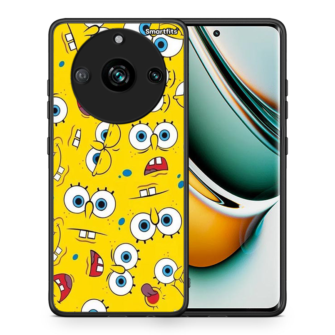 Θήκη Realme 11 Pro Sponge PopArt από τη Smartfits με σχέδιο στο πίσω μέρος και μαύρο περίβλημα | Realme 11 Pro Sponge PopArt case with colorful back and black bezels