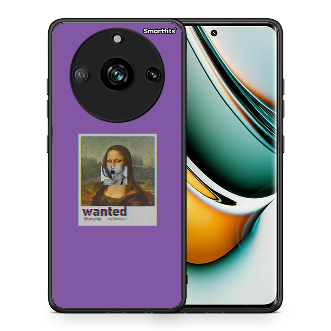 Θήκη Realme 11 Pro+ Monalisa Popart από τη Smartfits με σχέδιο στο πίσω μέρος και μαύρο περίβλημα | Realme 11 Pro+ Monalisa Popart case with colorful back and black bezels