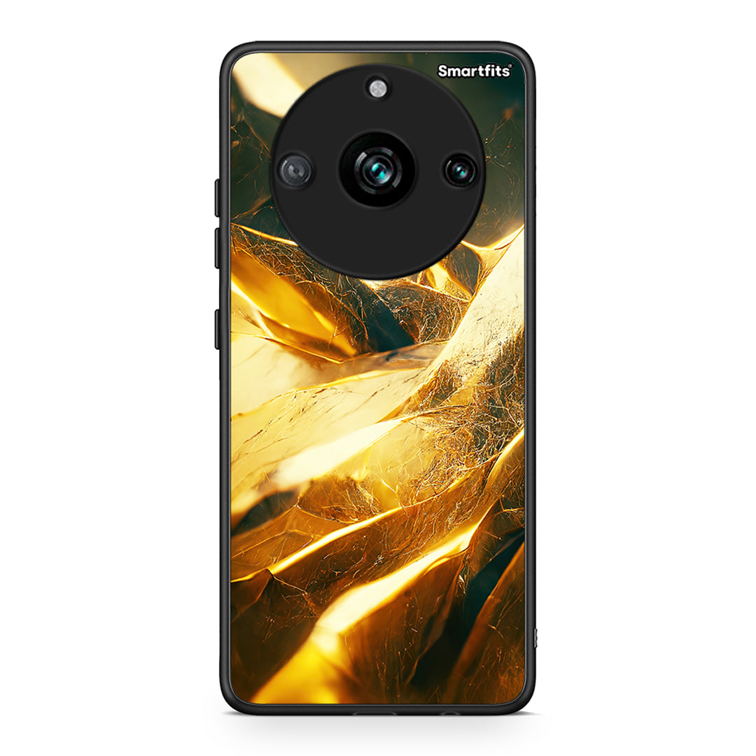 Realme 11 Pro Real Gold θήκη από τη Smartfits με σχέδιο στο πίσω μέρος και μαύρο περίβλημα | Smartphone case with colorful back and black bezels by Smartfits