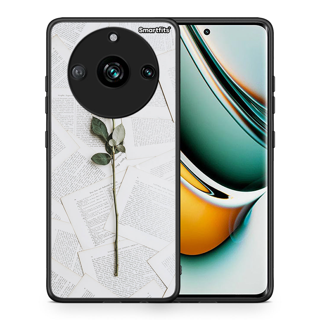 Θήκη Realme 11 Pro+ Red Rose από τη Smartfits με σχέδιο στο πίσω μέρος και μαύρο περίβλημα | Realme 11 Pro+ Red Rose case with colorful back and black bezels