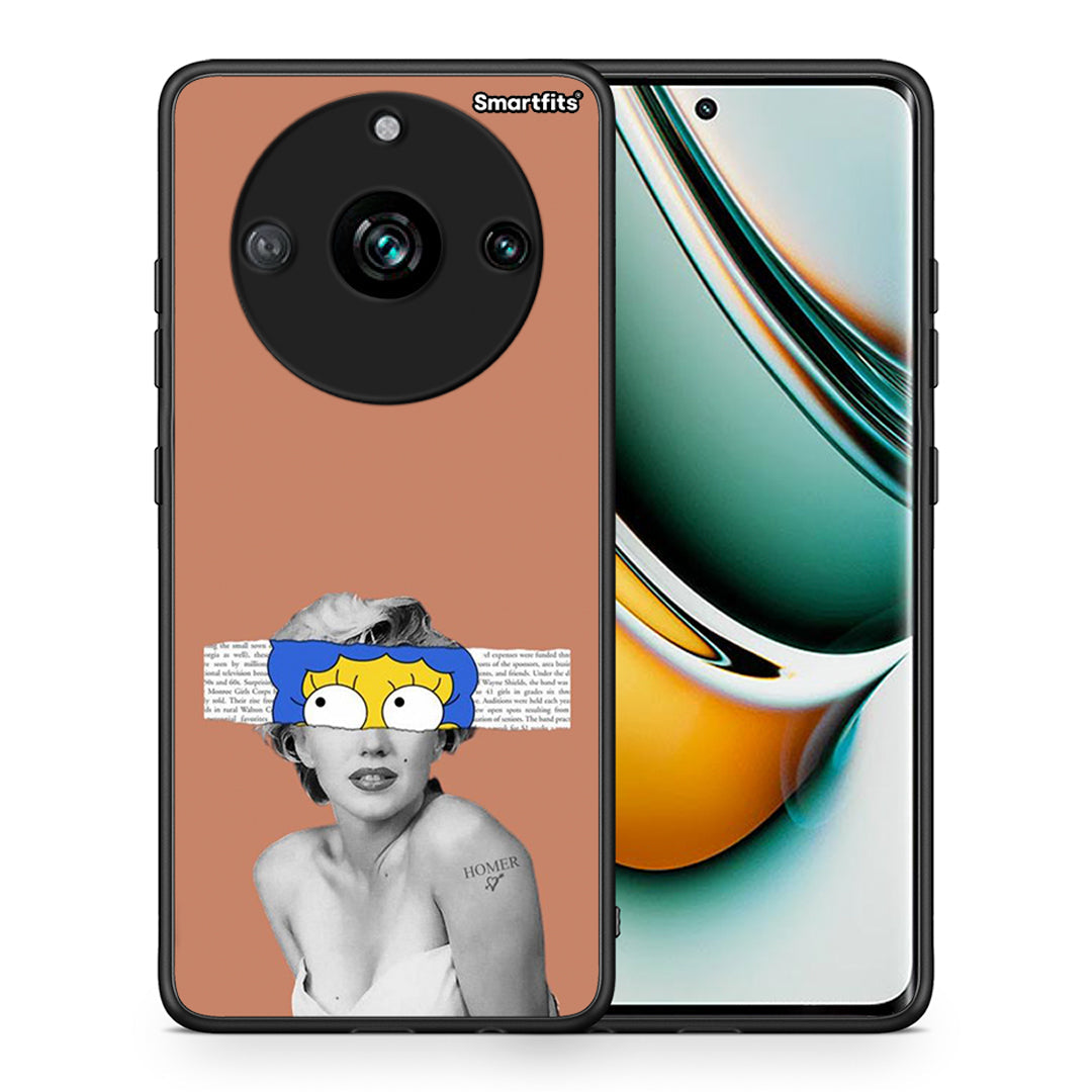 Θήκη Realme 11 Pro Sim Merilyn από τη Smartfits με σχέδιο στο πίσω μέρος και μαύρο περίβλημα | Realme 11 Pro Sim Merilyn case with colorful back and black bezels