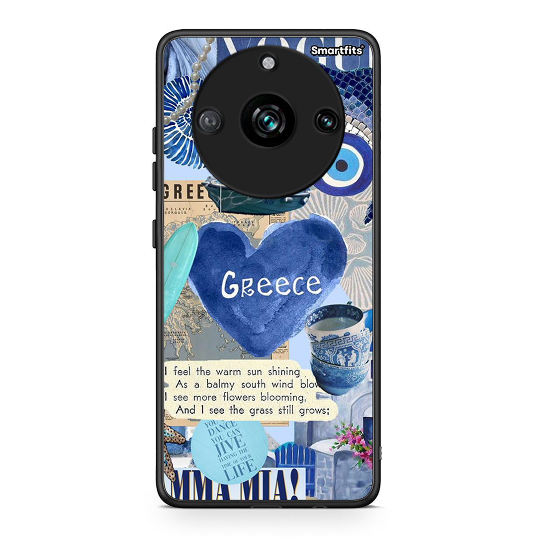 Realme 11 Pro+ Summer In Greece Θήκη από τη Smartfits με σχέδιο στο πίσω μέρος και μαύρο περίβλημα | Smartphone case with colorful back and black bezels by Smartfits