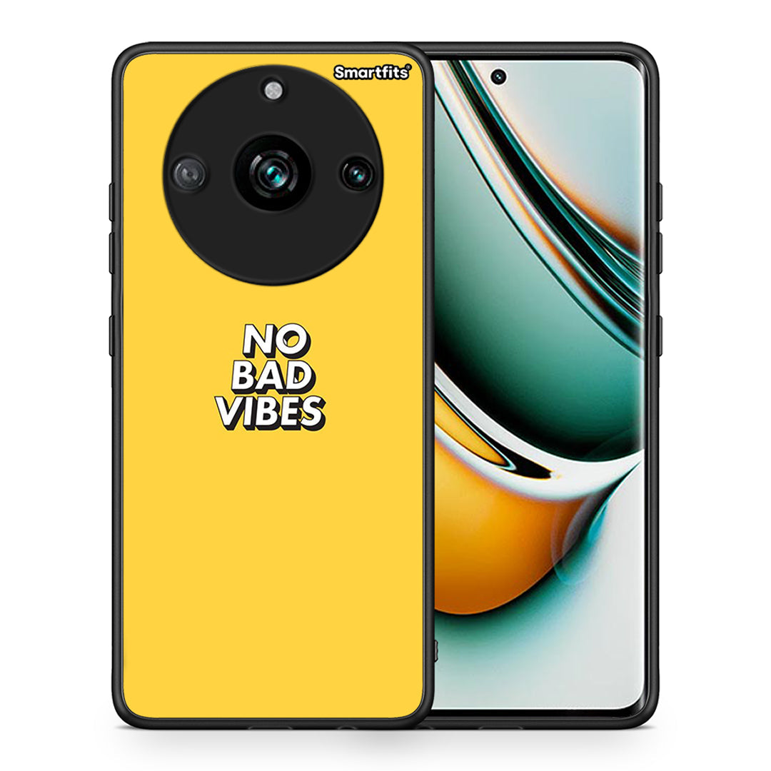 Θήκη Realme 11 Pro+ Vibes Text από τη Smartfits με σχέδιο στο πίσω μέρος και μαύρο περίβλημα | Realme 11 Pro+ Vibes Text case with colorful back and black bezels