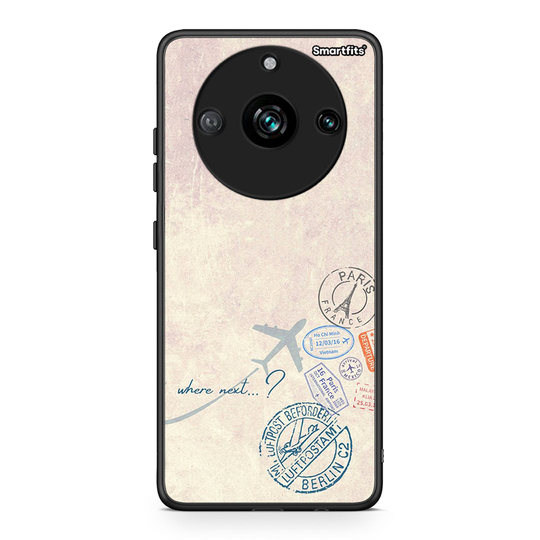 Realme 11 Pro Where Next Θήκη από τη Smartfits με σχέδιο στο πίσω μέρος και μαύρο περίβλημα | Smartphone case with colorful back and black bezels by Smartfits