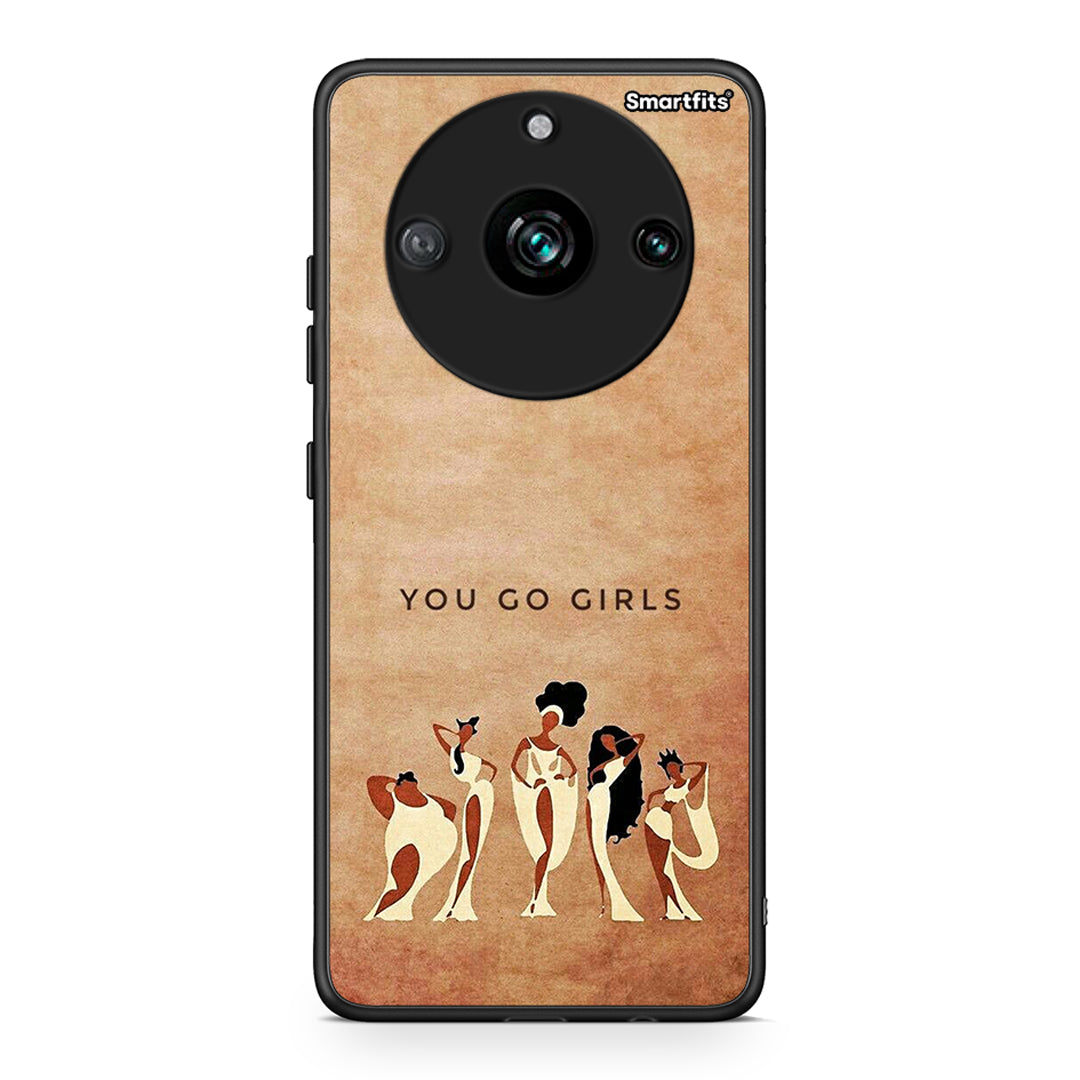 Realme 11 Pro You Go Girl θήκη από τη Smartfits με σχέδιο στο πίσω μέρος και μαύρο περίβλημα | Smartphone case with colorful back and black bezels by Smartfits
