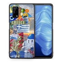 Thumbnail for Θήκη Realme 7 5G All Greek από τη Smartfits με σχέδιο στο πίσω μέρος και μαύρο περίβλημα | Realme 7 5G All Greek case with colorful back and black bezels