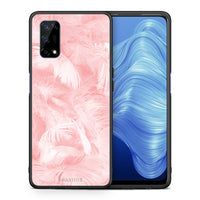 Thumbnail for Boho Pink Feather - Realme 7 5G case