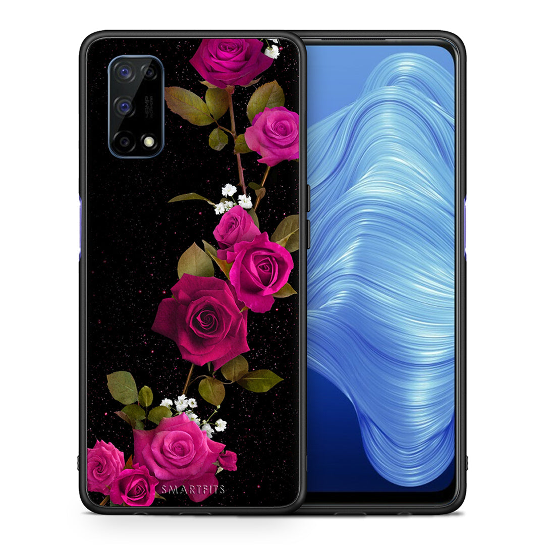 Flower Red Roses - Realme 7 5G θήκη