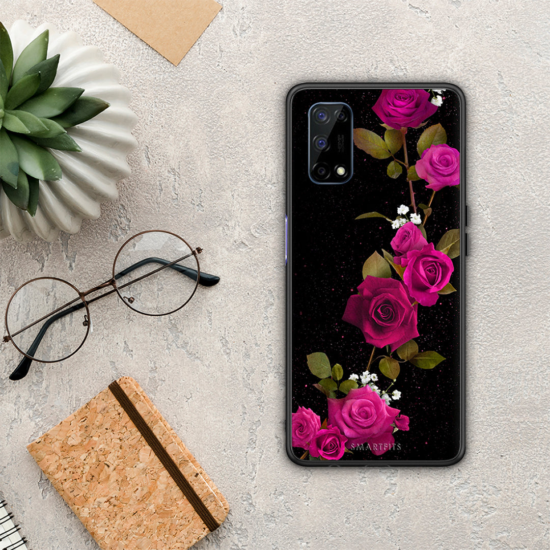 Flower Red Roses - Realme 7 5G θήκη