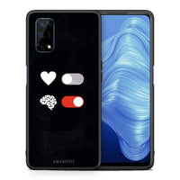 Thumbnail for Θήκη Αγίου Βαλεντίνου Realme 7 5G Heart Vs Brain από τη Smartfits με σχέδιο στο πίσω μέρος και μαύρο περίβλημα | Realme 7 5G Heart Vs Brain case with colorful back and black bezels