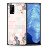 Thumbnail for Marble Hexagon Pink - Realme 7 5G case