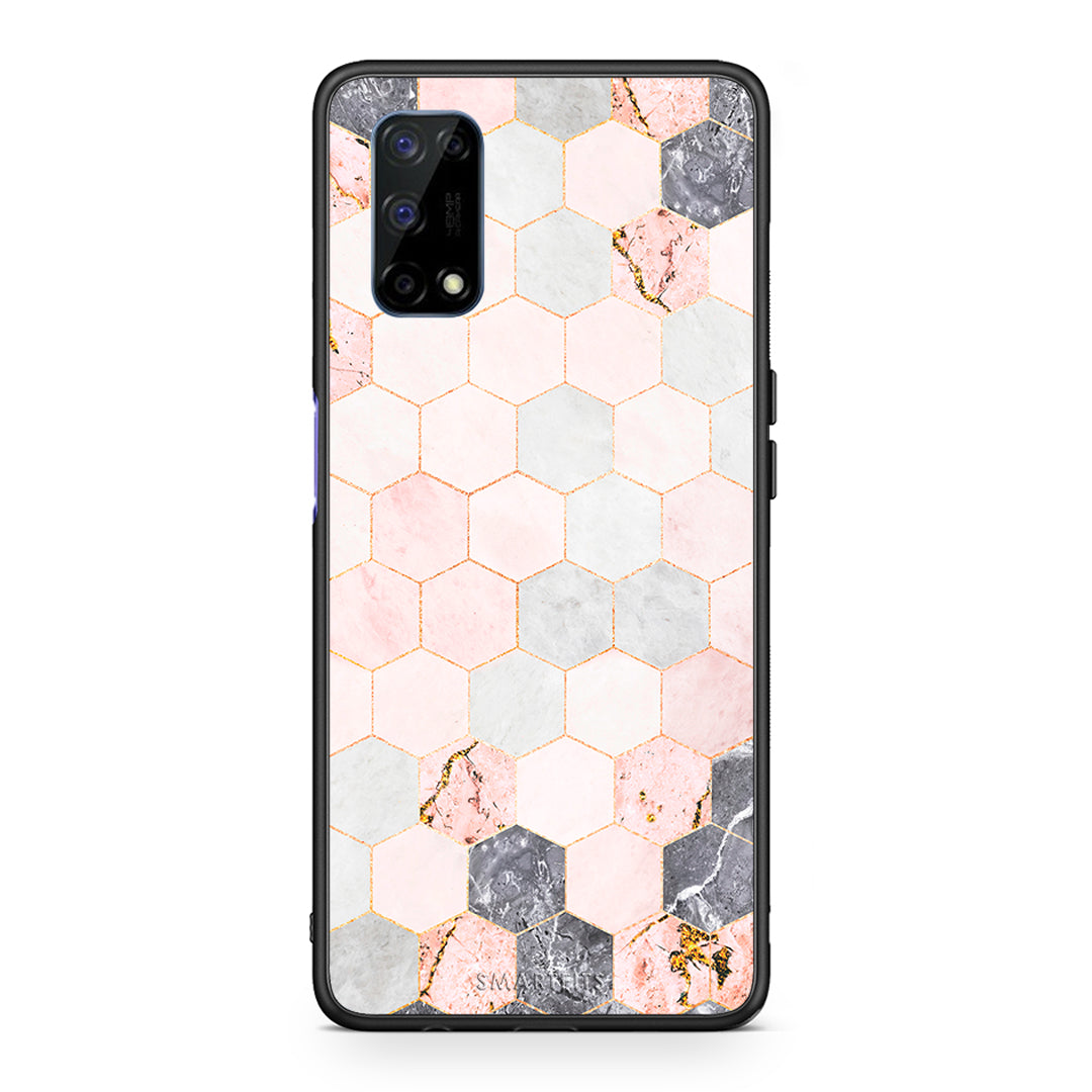 Marble Hexagon Pink - Realme 7 5G case