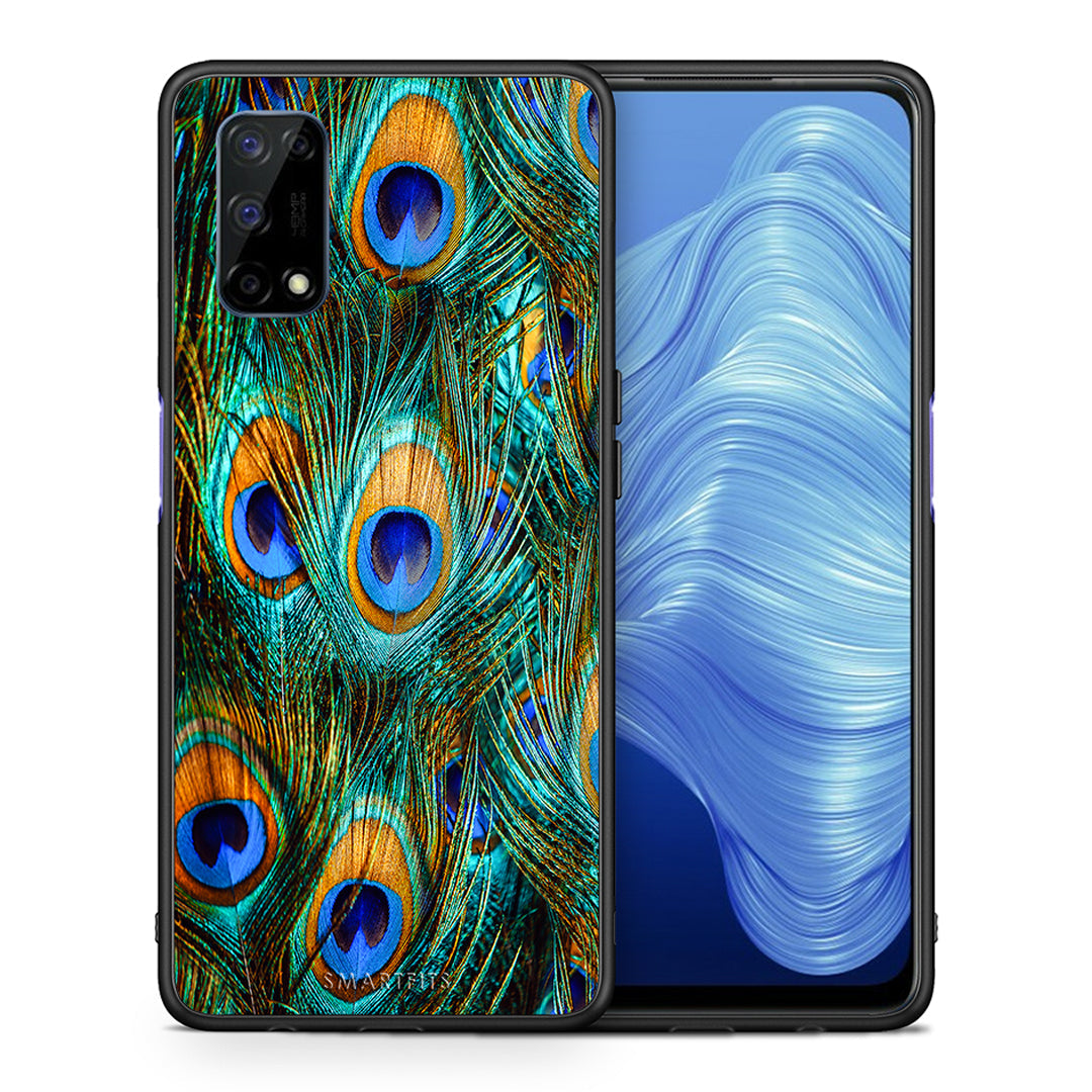 Real Peacock Feathers - Realme 7 5G case