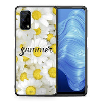 Thumbnail for Θήκη Realme 7 5G Summer Daisies από τη Smartfits με σχέδιο στο πίσω μέρος και μαύρο περίβλημα | Realme 7 5G Summer Daisies case with colorful back and black bezels