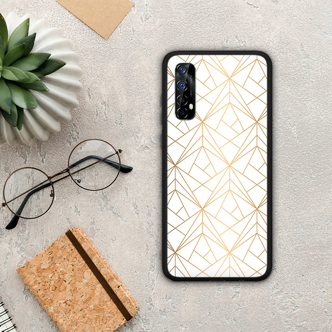 Geometric Luxury White - Realme 7 case