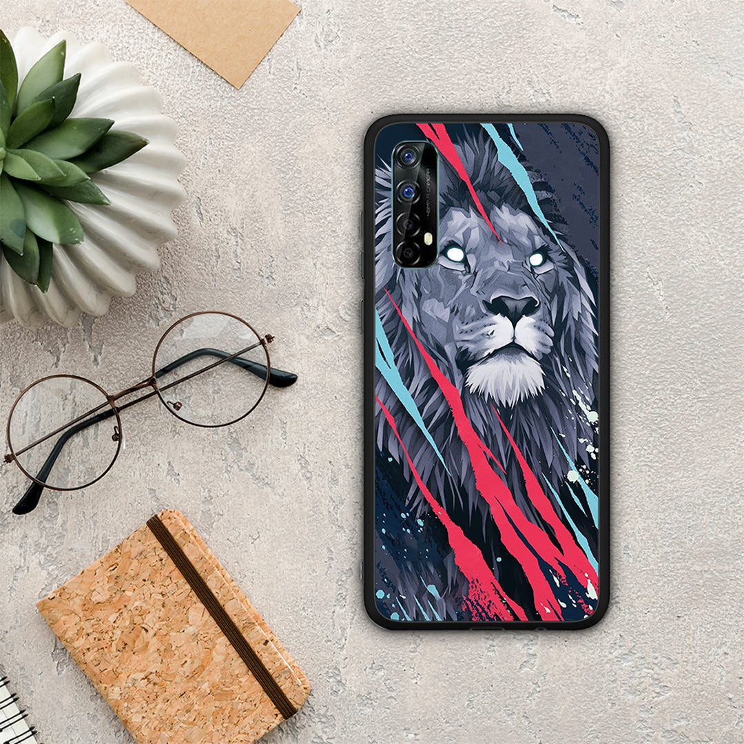 Popart Lion Designer - Realme 7 Case