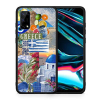 Thumbnail for Θήκη Realme 7 Pro All Greek από τη Smartfits με σχέδιο στο πίσω μέρος και μαύρο περίβλημα | Realme 7 Pro All Greek case with colorful back and black bezels