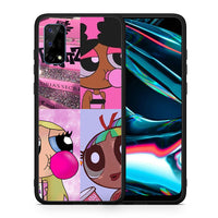 Thumbnail for Θήκη Αγίου Βαλεντίνου Realme 7 Pro Bubble Girls από τη Smartfits με σχέδιο στο πίσω μέρος και μαύρο περίβλημα | Realme 7 Pro Bubble Girls case with colorful back and black bezels