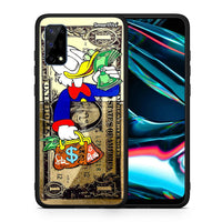 Thumbnail for Θήκη Realme 7 Pro Duck Money από τη Smartfits με σχέδιο στο πίσω μέρος και μαύρο περίβλημα | Realme 7 Pro Duck Money case with colorful back and black bezels