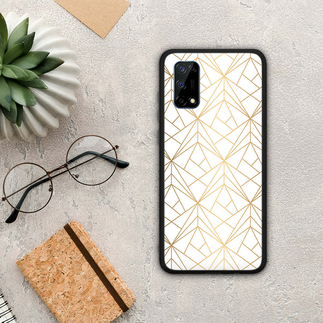 Geometric Luxury White - Realme 7 Pro case