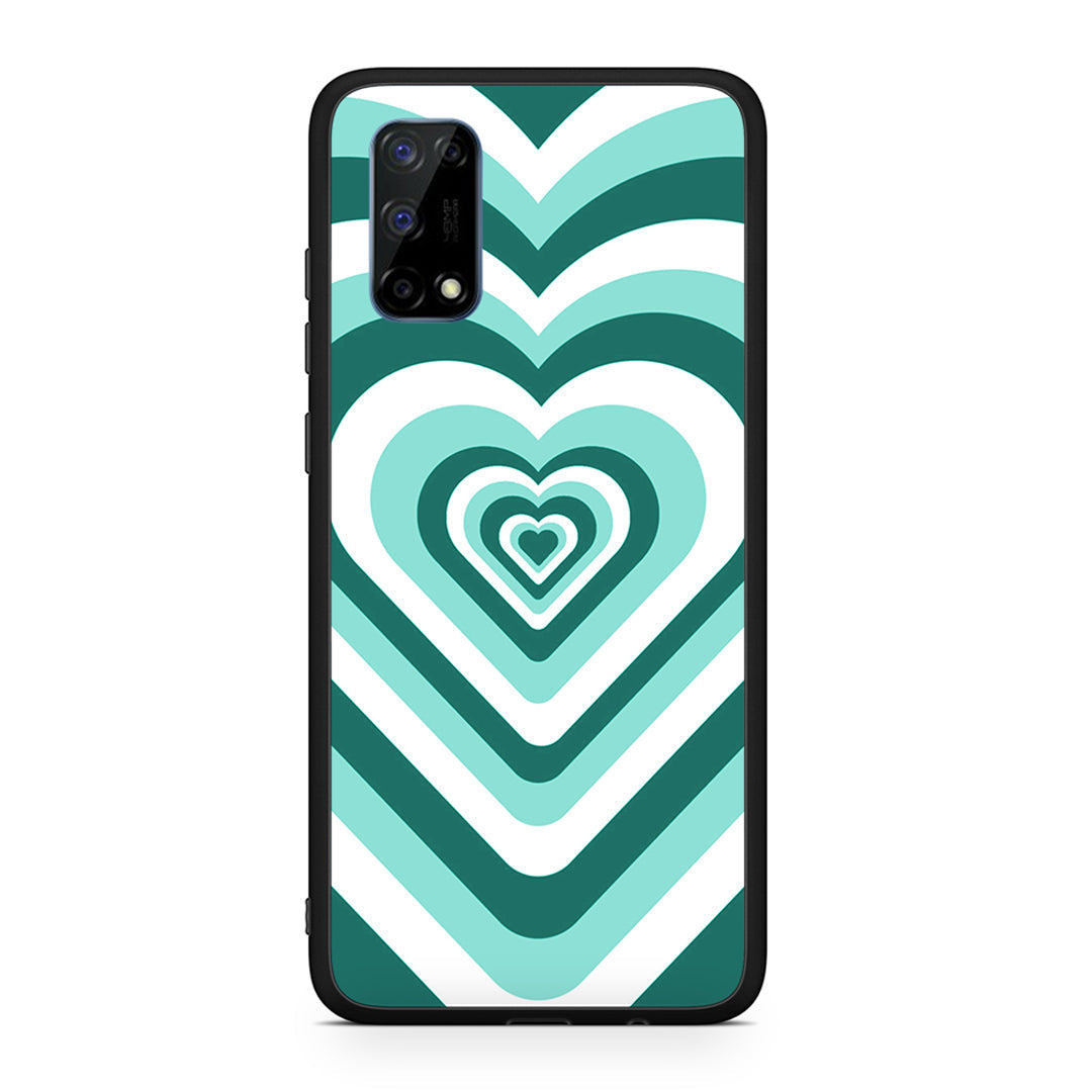 Green Hearts - Realme 7 Pro case