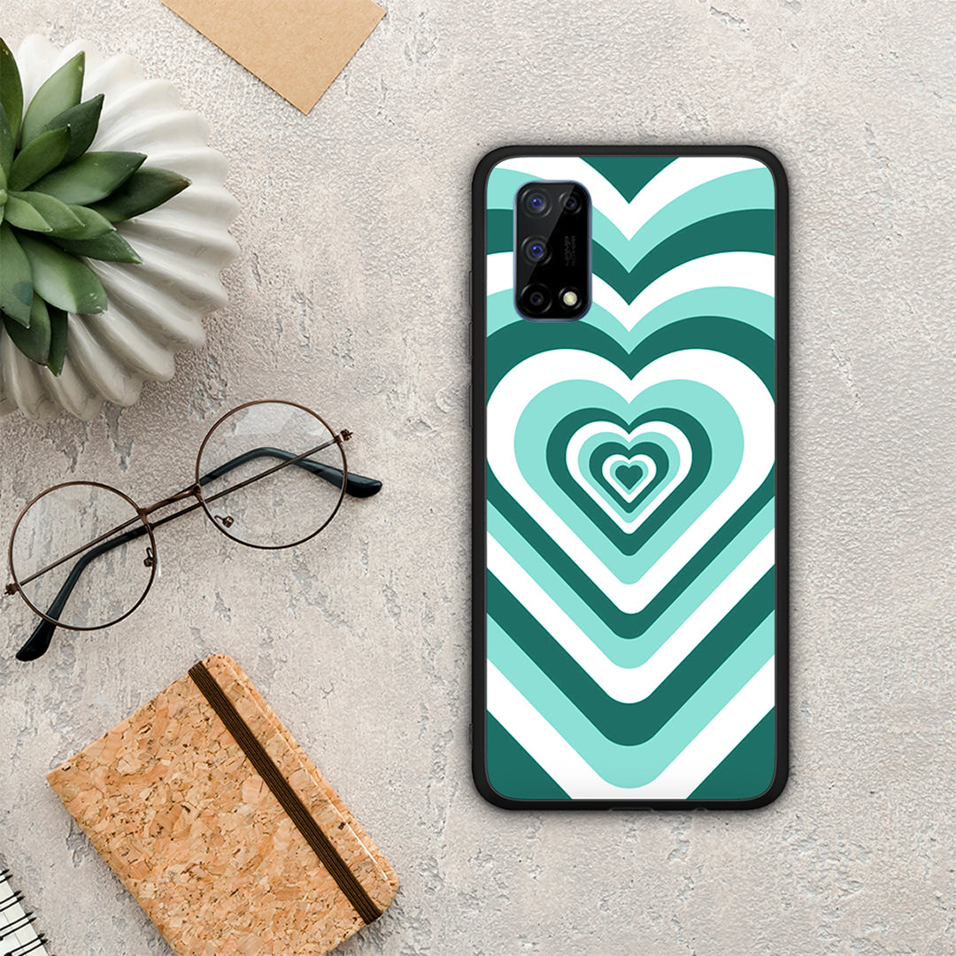 Green Hearts - Realme 7 Pro case