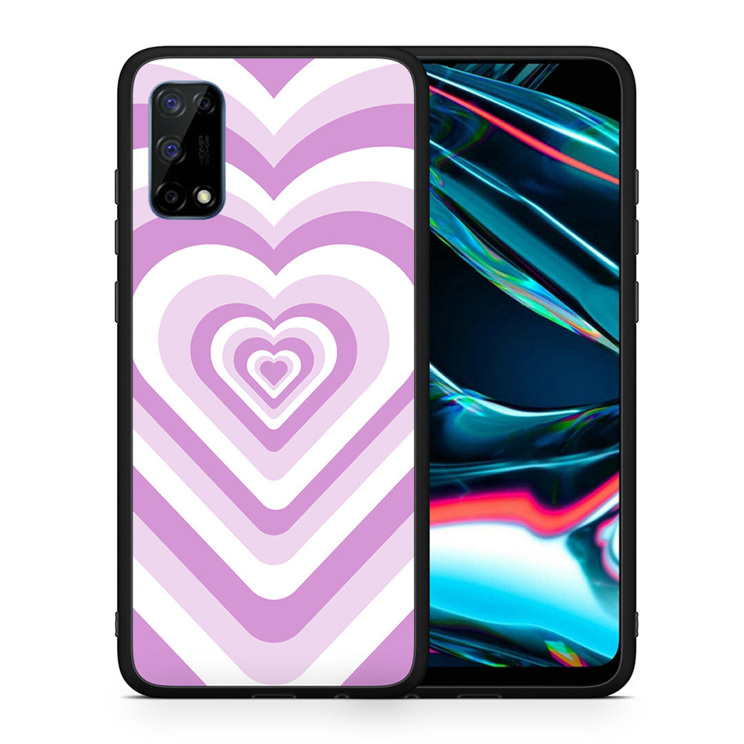 Lilac Hearts - Realme 7 Pro case