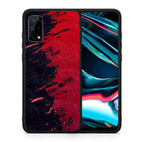 Thumbnail for Θήκη Αγίου Βαλεντίνου Realme 7 Pro Red Paint από τη Smartfits με σχέδιο στο πίσω μέρος και μαύρο περίβλημα | Realme 7 Pro Red Paint case with colorful back and black bezels