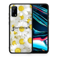 Thumbnail for Θήκη Realme 7 Pro Summer Daisies από τη Smartfits με σχέδιο στο πίσω μέρος και μαύρο περίβλημα | Realme 7 Pro Summer Daisies case with colorful back and black bezels