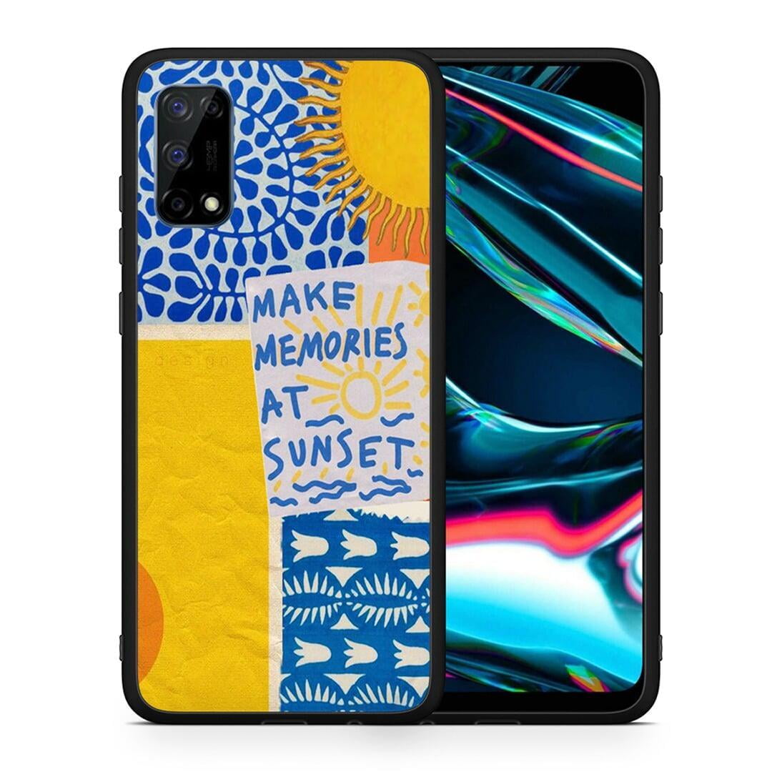 Θήκη Realme 7 Pro Sunset Memories από τη Smartfits με σχέδιο στο πίσω μέρος και μαύρο περίβλημα | Realme 7 Pro Sunset Memories case with colorful back and black bezels