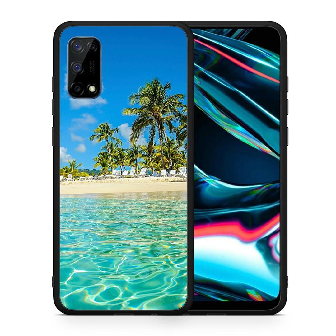 Θήκη Realme 7 Pro Tropical Vibes από τη Smartfits με σχέδιο στο πίσω μέρος και μαύρο περίβλημα | Realme 7 Pro Tropical Vibes case with colorful back and black bezels