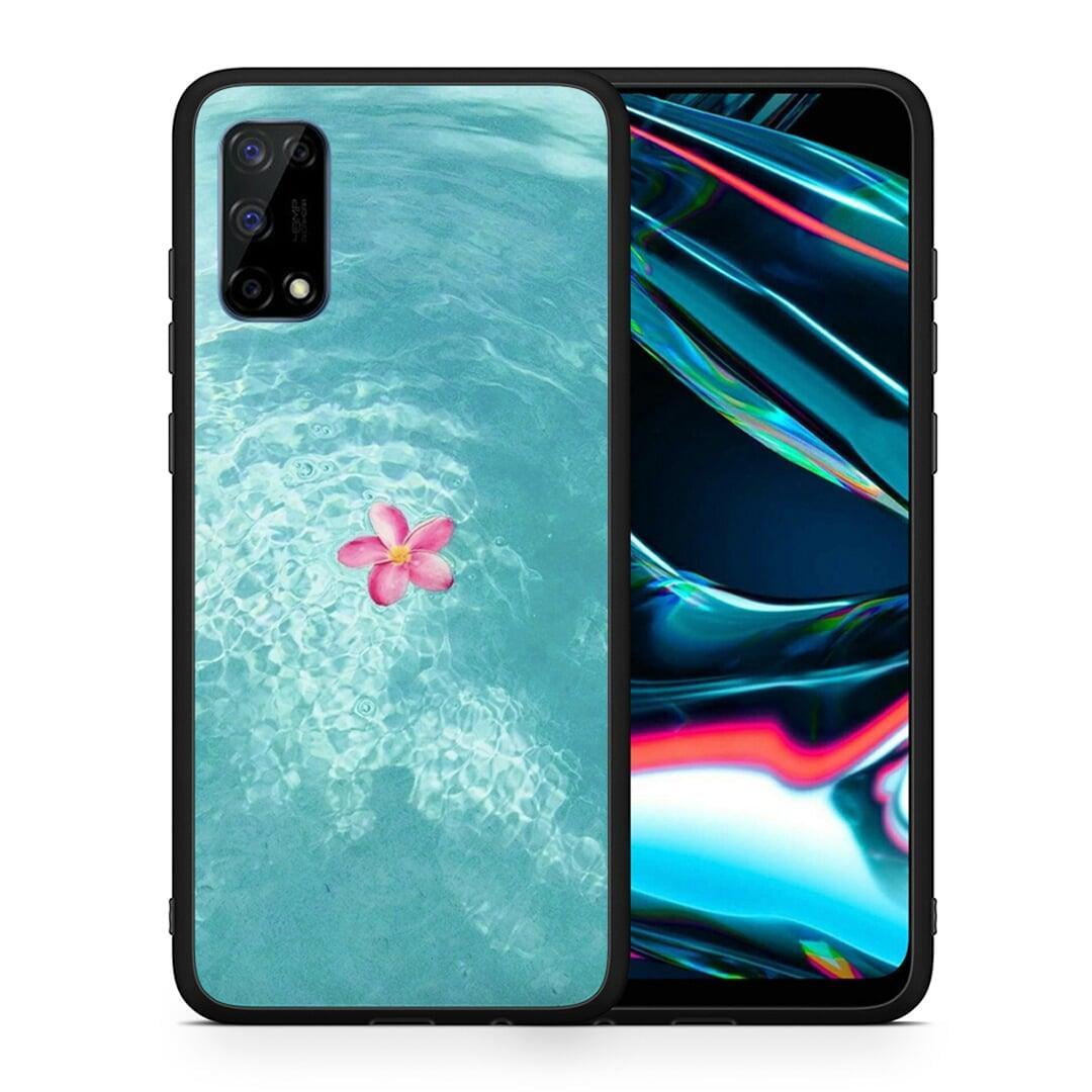 Θήκη Realme 7 Pro Water Flower από τη Smartfits με σχέδιο στο πίσω μέρος και μαύρο περίβλημα | Realme 7 Pro Water Flower case with colorful back and black bezels