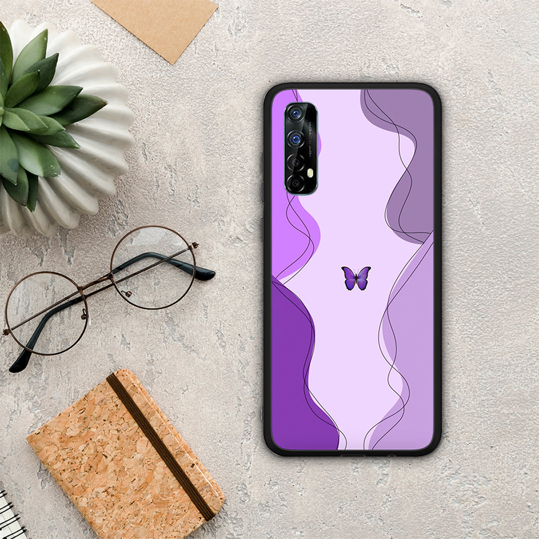 Purple Mariposa - Realme 7 case