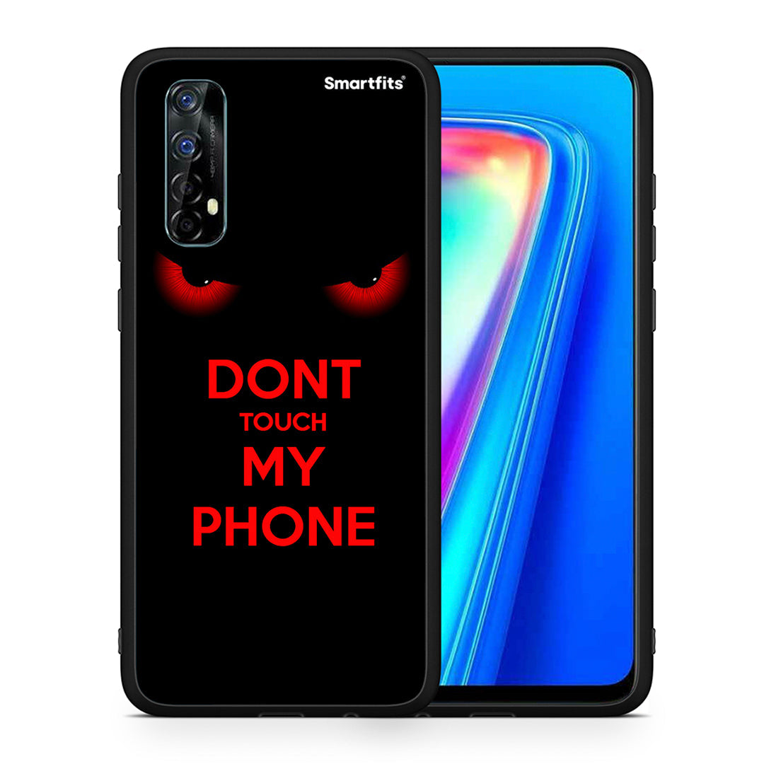 Θήκη Realme 7 Touch My Phone από τη Smartfits με σχέδιο στο πίσω μέρος και μαύρο περίβλημα | Realme 7 Touch My Phone case with colorful back and black bezels