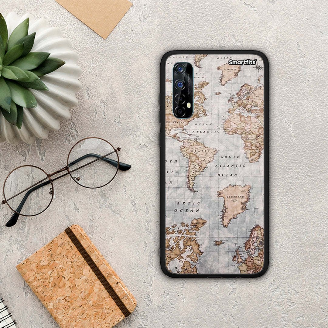 World Map - Realme 7 Case