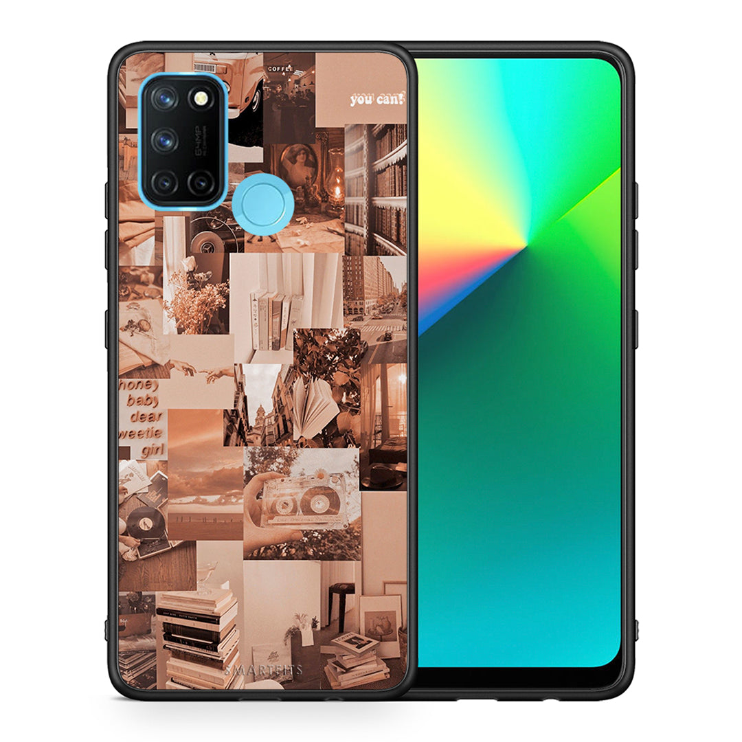 Θήκη Αγίου Βαλεντίνου Realme 7i / C25 Collage You Can από τη Smartfits με σχέδιο στο πίσω μέρος και μαύρο περίβλημα | Realme 7i / C25 Collage You Can case with colorful back and black bezels