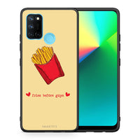 Thumbnail for Θήκη Αγίου Βαλεντίνου Realme 7i / C25 Fries Before Guys από τη Smartfits με σχέδιο στο πίσω μέρος και μαύρο περίβλημα | Realme 7i / C25 Fries Before Guys case with colorful back and black bezels