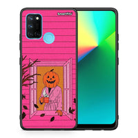 Thumbnail for Θήκη Realme 7i / C25 Halloween Pumpkin Lady από τη Smartfits με σχέδιο στο πίσω μέρος και μαύρο περίβλημα | Realme 7i / C25 Halloween Pumpkin Lady case with colorful back and black bezels