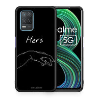 Thumbnail for Θήκη Αγίου Βαλεντίνου Realme 8 5G Aeshetic Love 1 από τη Smartfits με σχέδιο στο πίσω μέρος και μαύρο περίβλημα | Realme 8 5G Aeshetic Love 1 case with colorful back and black bezels