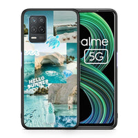 Thumbnail for Θήκη Realme 8 5G Aesthetic Summer από τη Smartfits με σχέδιο στο πίσω μέρος και μαύρο περίβλημα | Realme 8 5G Aesthetic Summer case with colorful back and black bezels