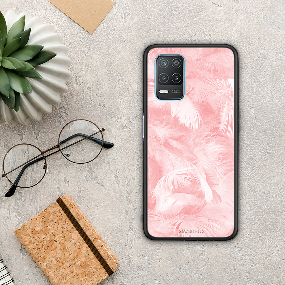 Boho Pink Feather - Realme 8 5G case