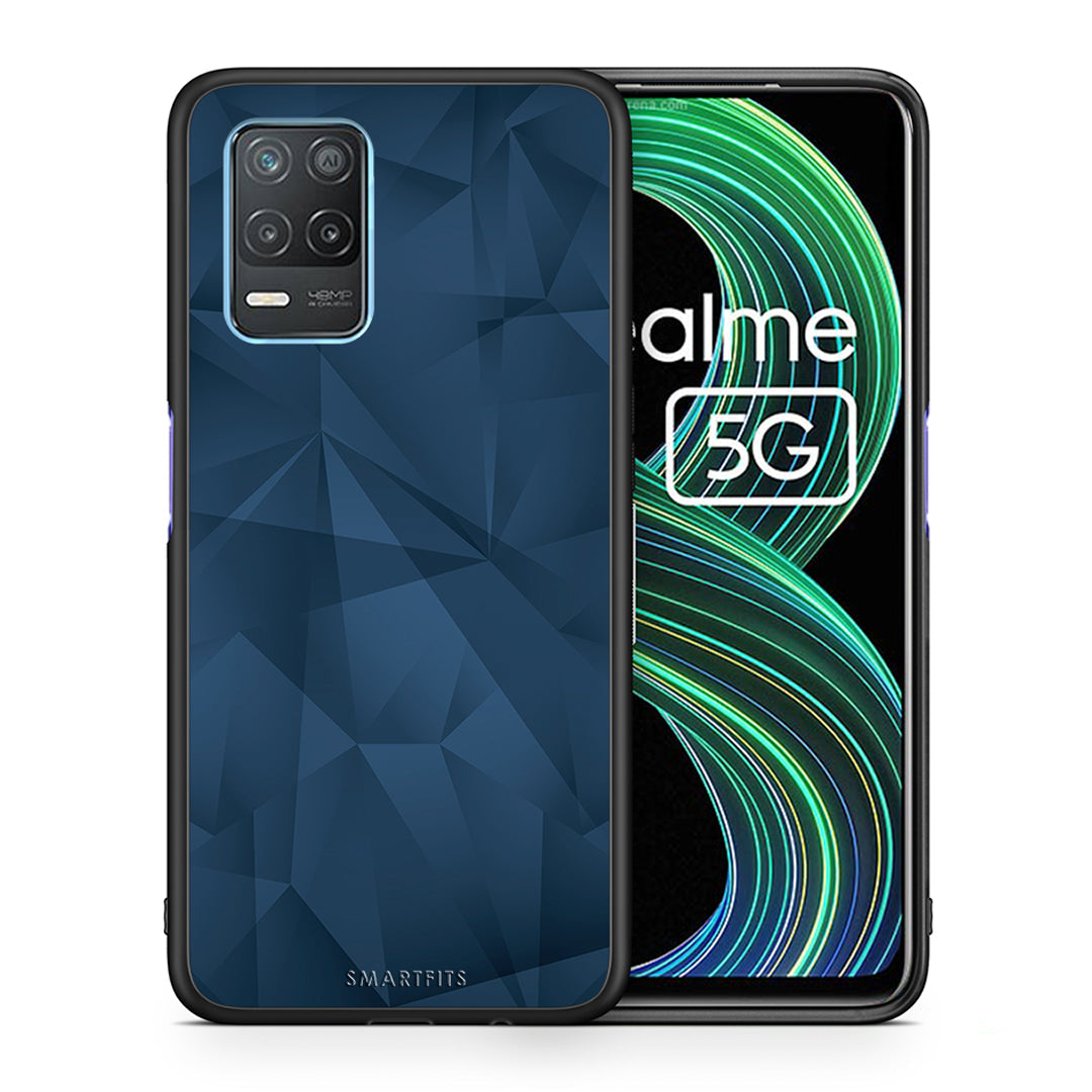 Geometric Blue Abstract - Realme 8 5G case